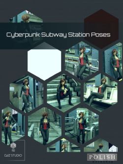 36505 姿态 地铁站的姿势 Cyberpunk Subway Station Poses