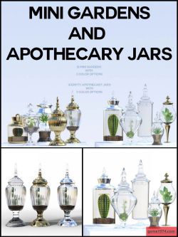121124 道具 瓶中植物Mini Gardens and Apothecary Jars for Daz Studio