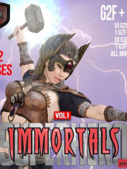 118472 姿态 格斗 SuperHero Immortals for G2F &G3F Volume 1