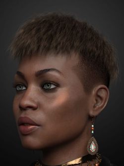 82803 头发 Short Undercut Hair for Genesis 3, 8, and 8.1 Males and Females