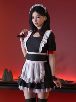 89208 服装 女仆装 dForce MKTG Tea Maid Outfit for Genesis 8.1 and 9
