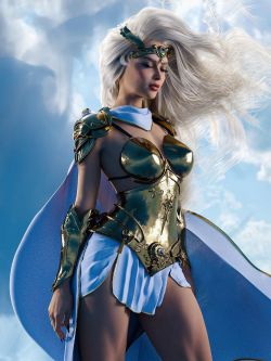 90596 服装 BW dForce Guardian Goddess Outfit for Genesis 9 Genesis 8 and Genesis