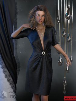 129089 服装 鸡尾酒礼服 dForce Claire Outfit for Genesis 8 Females