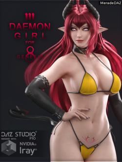 人物 Daemon Girl for Genesis 8 and 8.1 Female