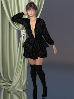 65123 服装 dForce Riley Outfit for Genesis 8 Female(s)