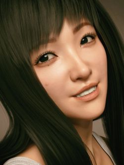 74325 人物头发和表情 Alice Liu Character with Hair and Expressions for...