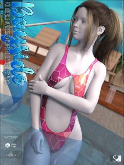 138880 服装 日本泳装纹理 Bayside for Japanese Swimsuit for Genesis 8 ...