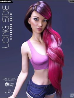 33035 头发 Long Side Hair for Genesis 3 Female(s)
