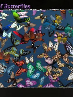 124433 动物 蝴蝶 3D Insect Fauna: Flutter of Butterflies