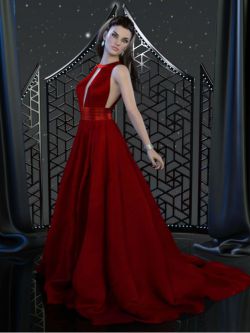 129480 服装 礼服 dForce Charice Gown for Genesis 8 Females