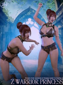 45461 姿态 Z Warrior Princess - Poses for Genesis 8 Female and Olympia 8