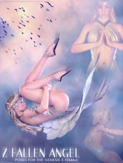 34747 姿态 堕落天使 Z Fallen Angel - Poses for the Genesis 3 Female