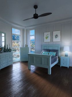 74441 场景 摩纳哥卧室  Monaco Bedroom