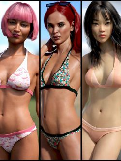 83719 服装 纹理 Hannelore Bikini Outfit Textures