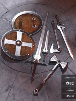 61985 道具 剑和盾 Valhalla Weapons Collection