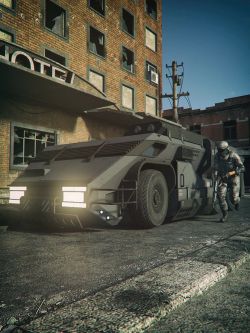 87828 科幻军用卡车 Sci-fi Military Truck
