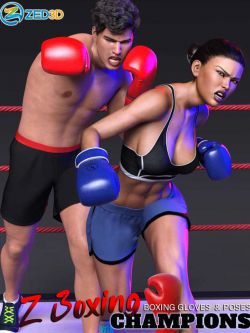 67355 Z 拳击手套和姿势 Boxing Champions Gloves and Poses