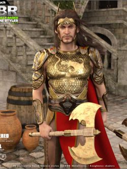 135766 服装 盔甲纹理 OOT PBR Texture Styles for Warrior King