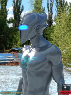 57867 人物 外星人 Silver Man for Genesis 8 Male