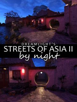 37665 特定场景 灯光 Iray DS Lights - Streets Of Asia 2 By Night