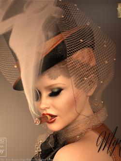 137019 首饰 燕尾服帽 Myrna 1920's Vaudeville Showgirl Tuxedo Hat