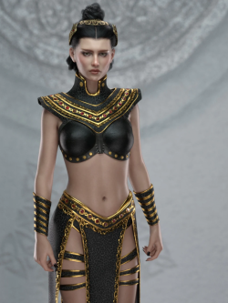 82877 服装 夜之女王套装 Night Queen Outfit for Genesis 8 Females