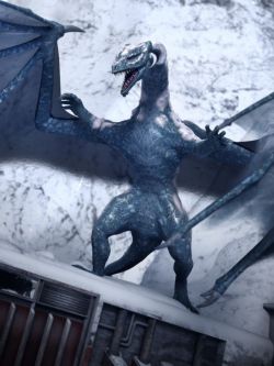 18650 动物 冰龙纹理 Svelldreki - The Snow Dragon HD