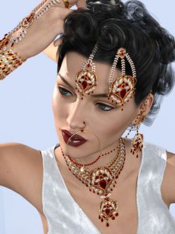 46341 首饰 Indian Jewels for Genesis 3 and 8 Female