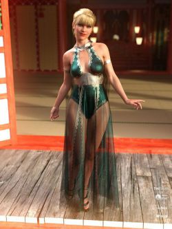 67911 服装 dForce Athiri Dress Set for Genesis 8 Female(s)