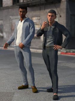 68837 服装 dForce Urban Streetwear for Genesis 8 Male(s)