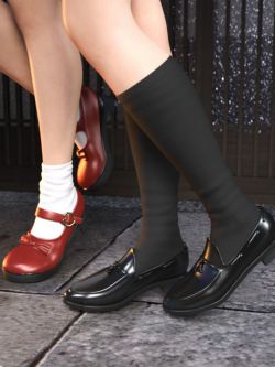 50215 鞋子 Mary Janes and Tassel Shoes for Genesis 8 Female