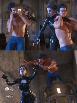 59665 姿态 诱捕 Ensnared Poses for Genesis 8, Tasha 8 and Landon 8