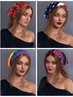 86833 头发 纹理 Summer Scarf Hair Versatile Textures