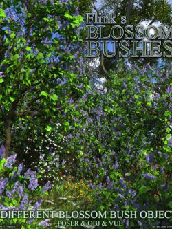 115271 道具 植物 灌木丛 Flinks Blossom Bushes 3 by Flink ()