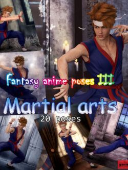 124247 姿态 武术Fantasy Anime Poses III _ Martial arts_ for G3