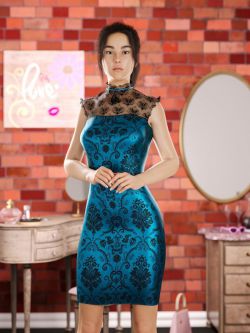 86145 服装 连衣裙  dForce Tabatha Dress for Genesis 8 and 8.1 Female