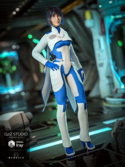 32113 服装 科幻 Lieutenant Synergy Outfit for Genesis 3 Female(s)