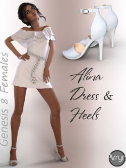 55147 服装 dForce Alina Outfit for Genesis 8 Female