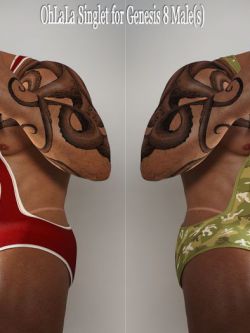 137139 人物 大力士 OhLaLa Singlet for Genesis 8 Male dForce