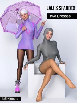 83281 服装 连衣裙 li's Spandex Two Dresses with dForce for Genesis 8 and