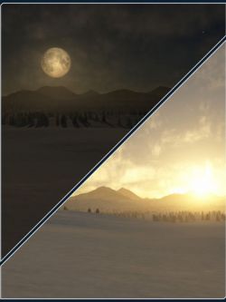 58927 场景 夜晚和黎明Easy Environments: Winter II Night & Dawn