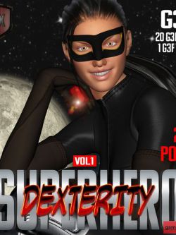 117181 超级英雄姿态 SuperHero Dexterity for G3F Volume 1 by GriffinFX (