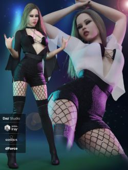 84745 晚会服装 Night Party Outfit for Genesis 8 and 8.1 Females