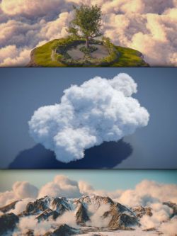 65409 道具 云朵 Cloudscape Creator - Hero Clouds for Iray