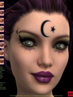 117220  彩妆 L.I.E. Halloween Makeup For Genesis 3 Female