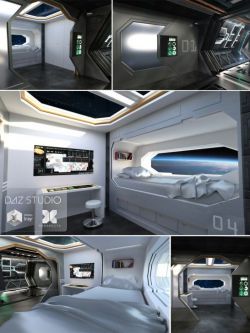 32111 场景 科幻  Spaceship Crew Room
