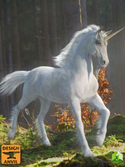 45535 独角兽 DA Unicorn for Daz Horse 2