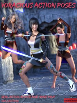 72173 姿态 格斗 Voracious Action Poses for Genesis 8 Female