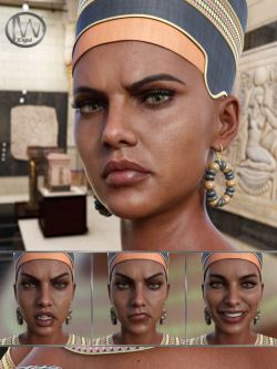 72813 埃及女王表情 Egyptian Queen - Expressions for Genesis 8 Female an...