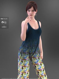 142240 服装  EA Bulky Jumpsuit for Genesis 8 Female(s)